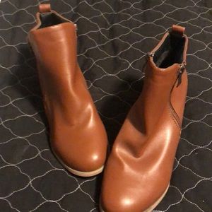 Brown booties